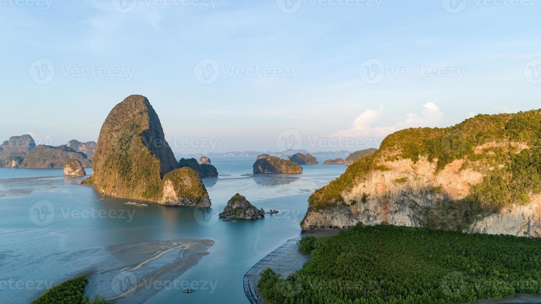 Aerial view Drone shot of Sametnangshe landscape view photo