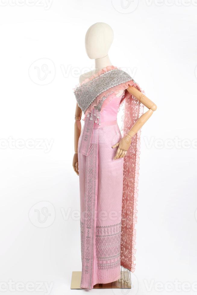 vestido de seda tailandés foto