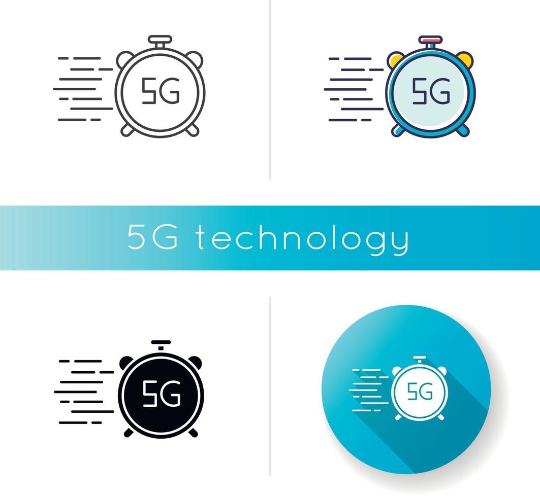 5G fast speed connection icon vector