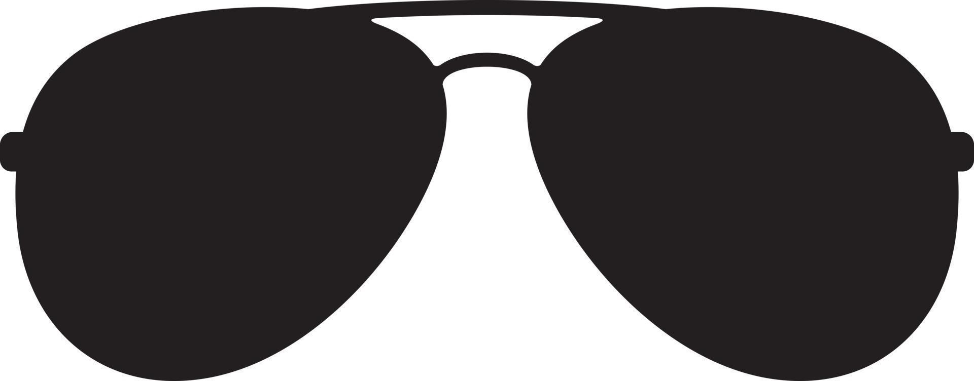gafas de sol estilo aviador negras vector