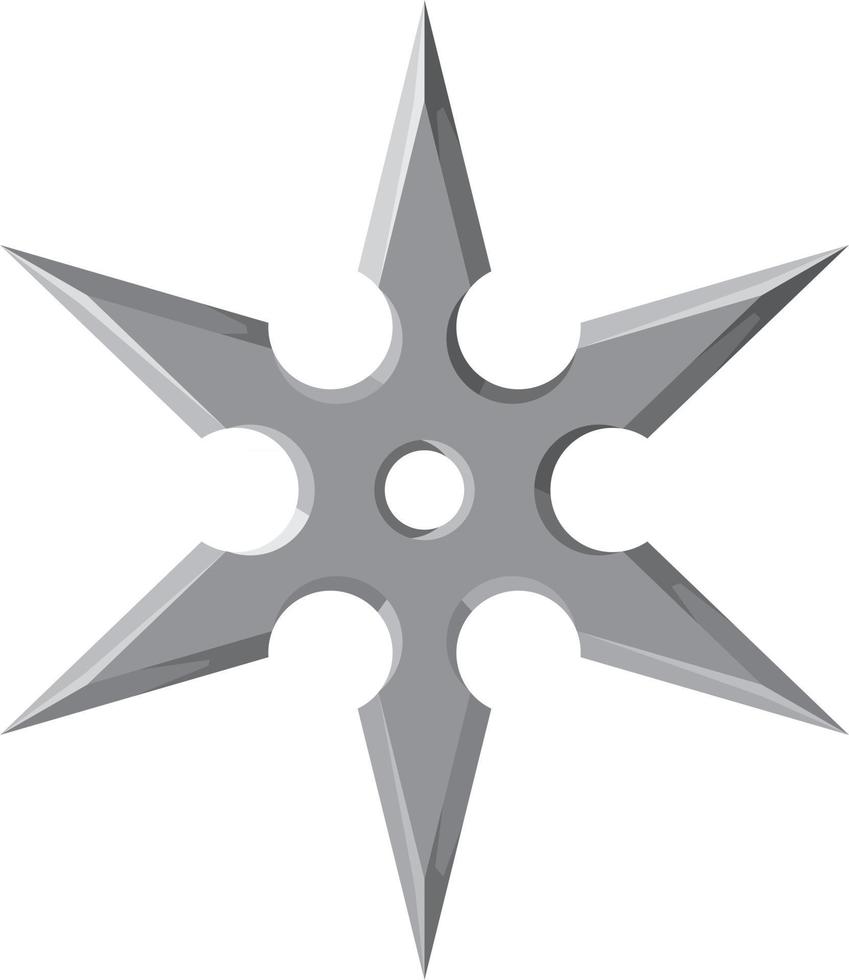 estrella ninja shuriken vector