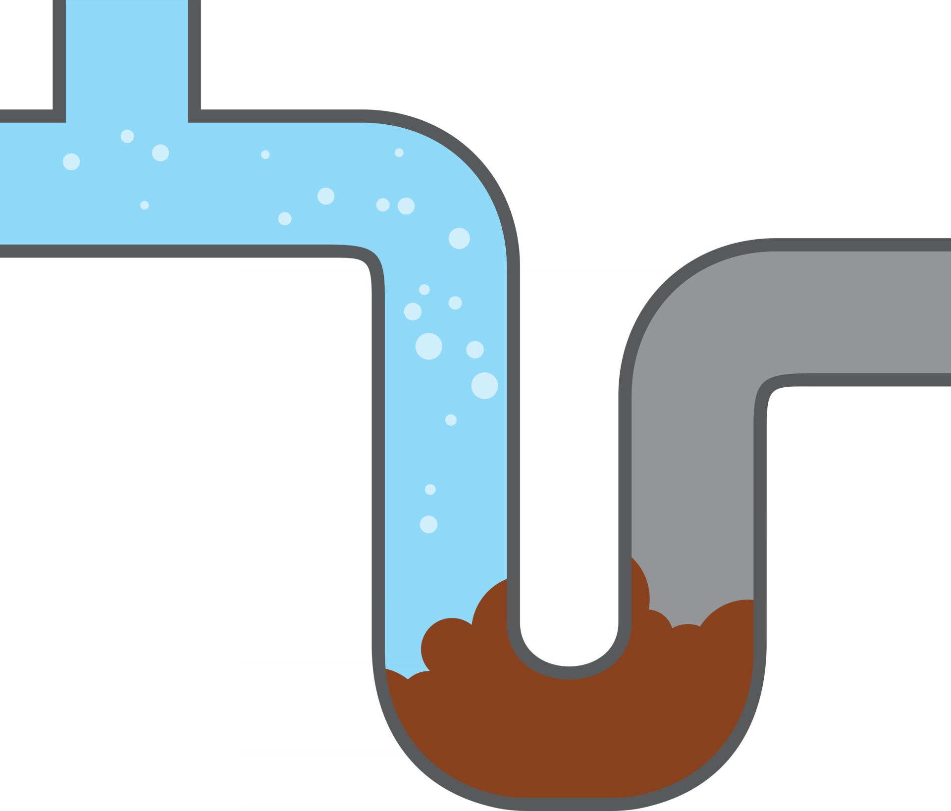 Blocked Water Pipe 3192608 Vector Art at Vecteezy