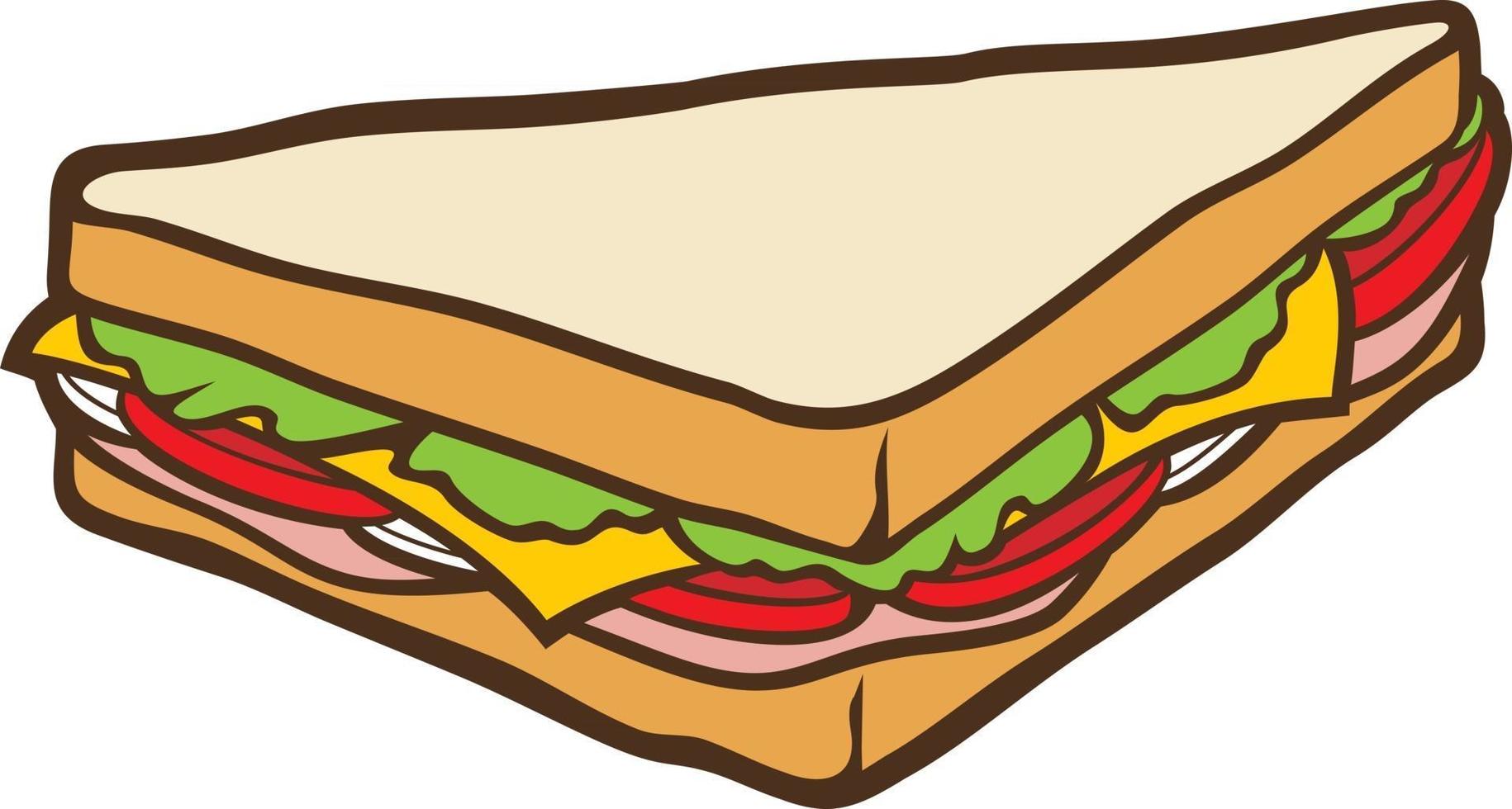 diseño de icono de sandwich vector