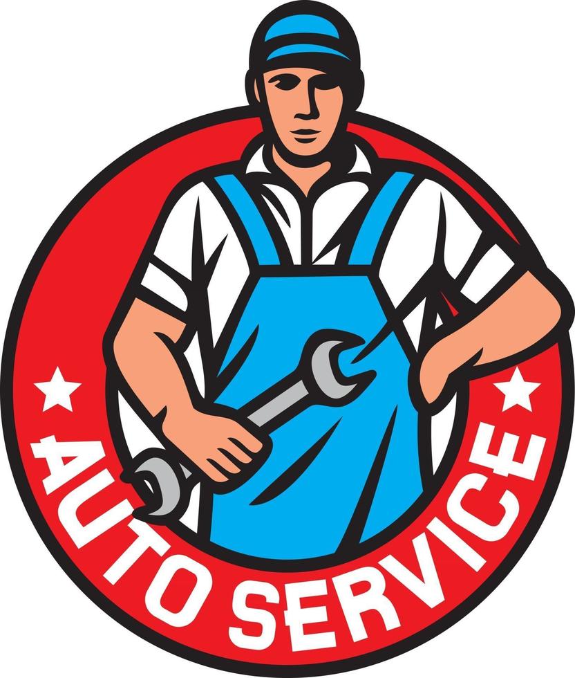 Auto Service Mechanic vector