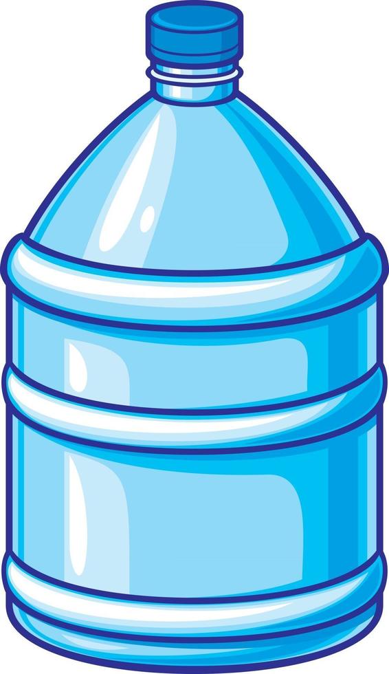 botella de agua grande de plastico vector