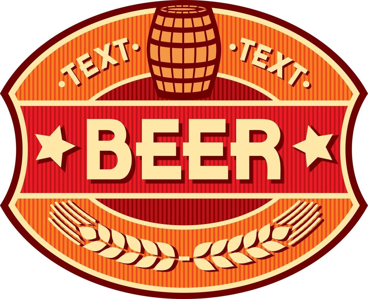 Beer Label Design vector