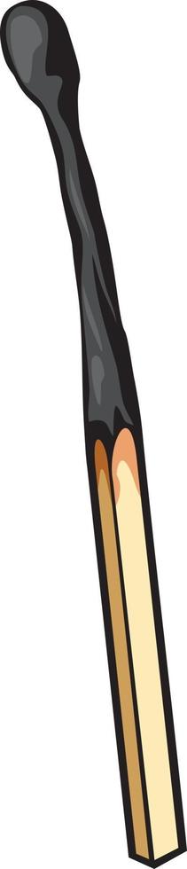 Burnt Match Stick vector