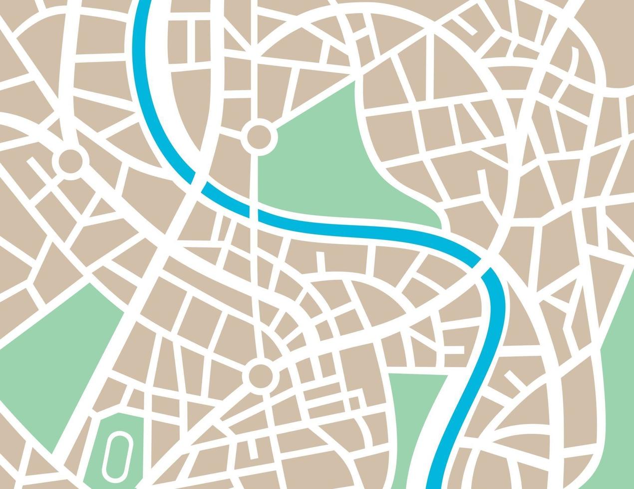 mapa abstracto de la ciudad vector