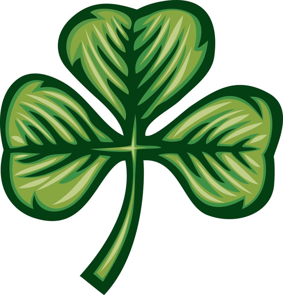 Clover with Three Leaves vector