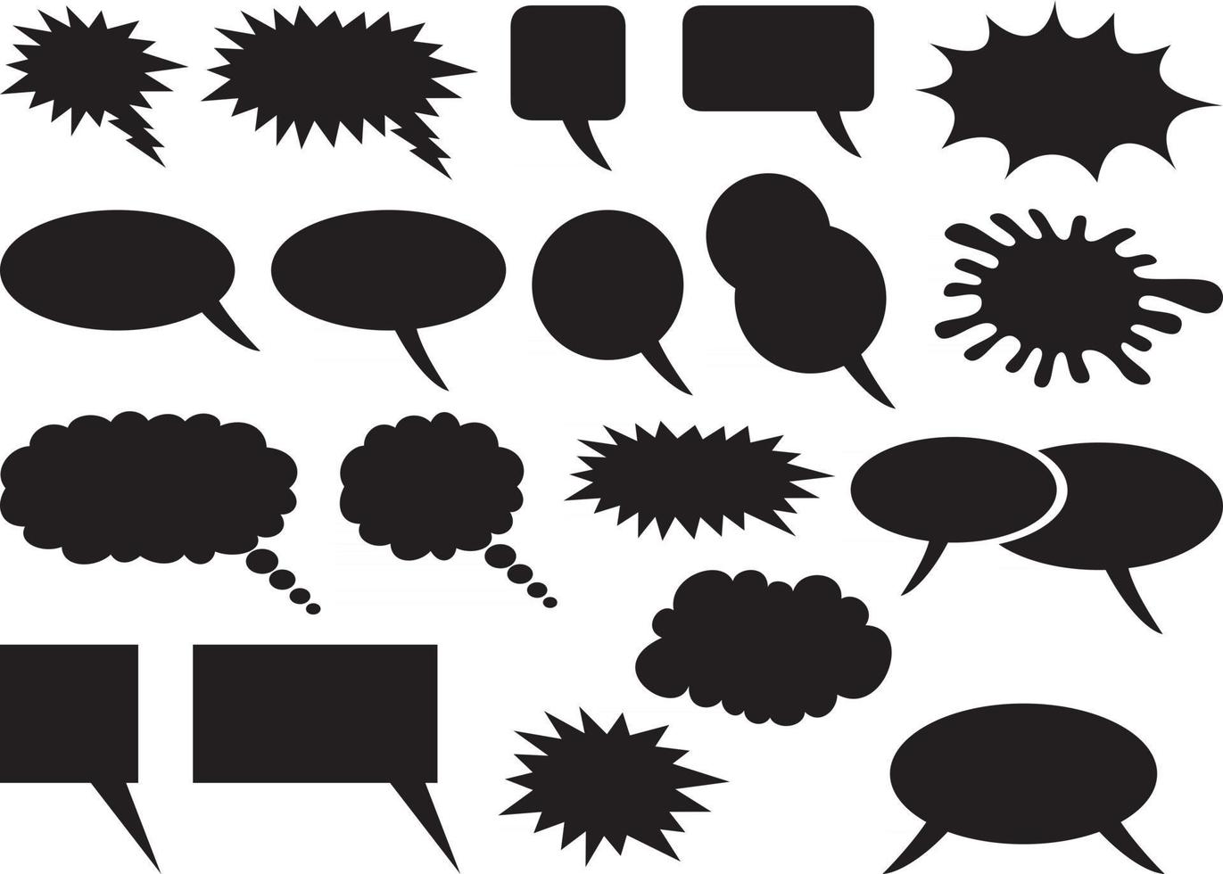 Comic Speech Bubbles vector