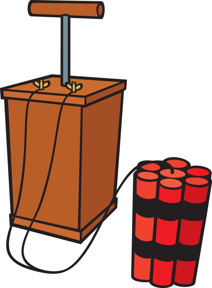 Dynamite Sticks and Detonator vector