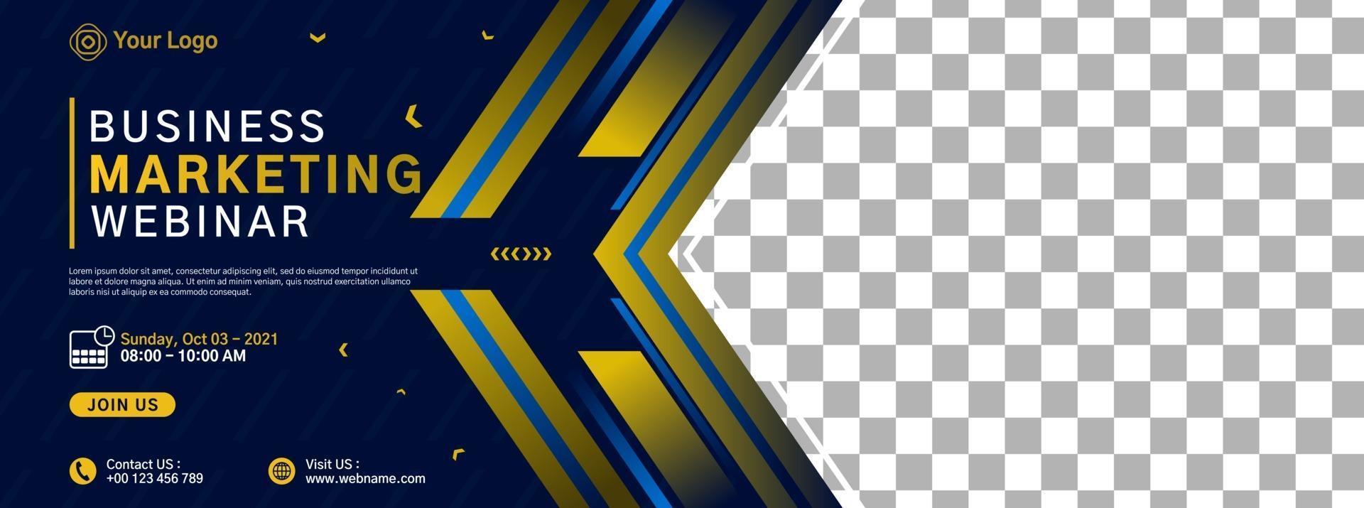 Website banner template design vector