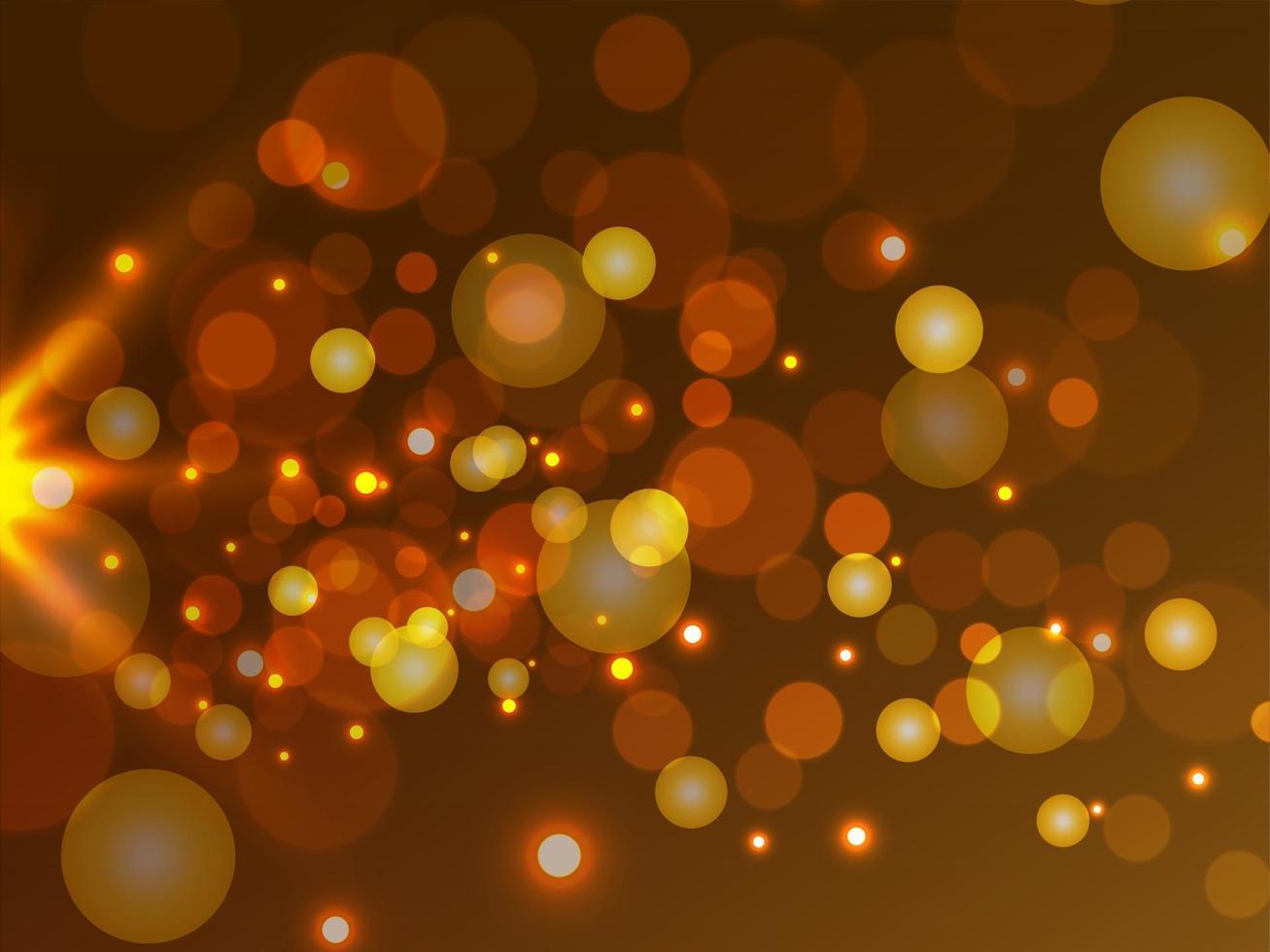 hada mágica polvo dorado partículas abstractas color de fondo vector