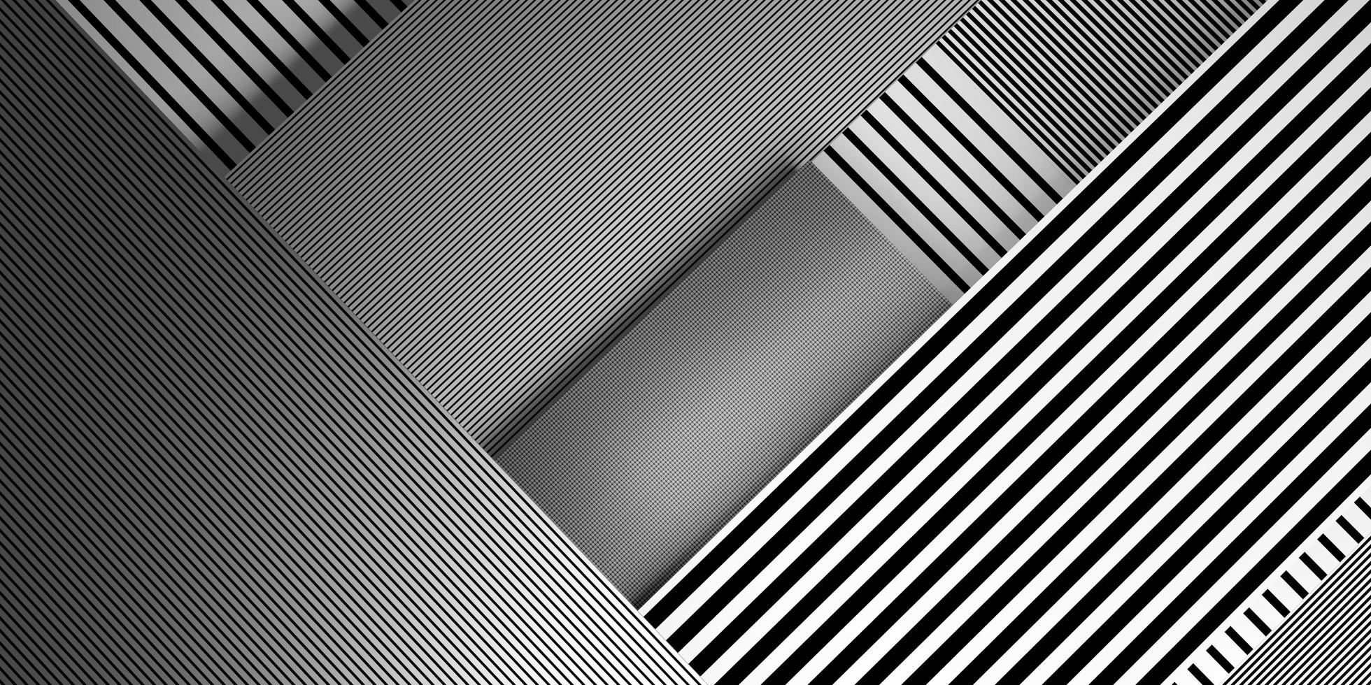 Black and white straight lines intersecting photo