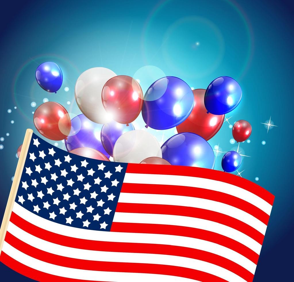 Independence Day Poster Vector Illustration