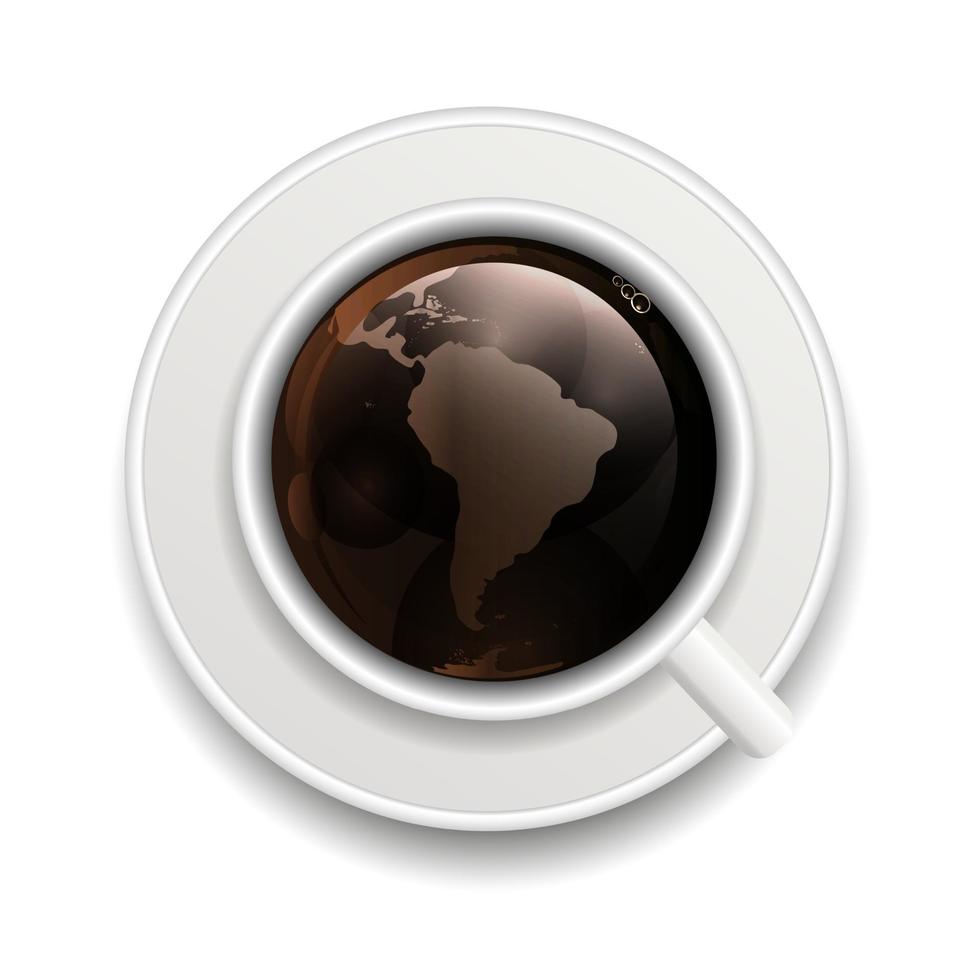 coffee invitation background vector illustration