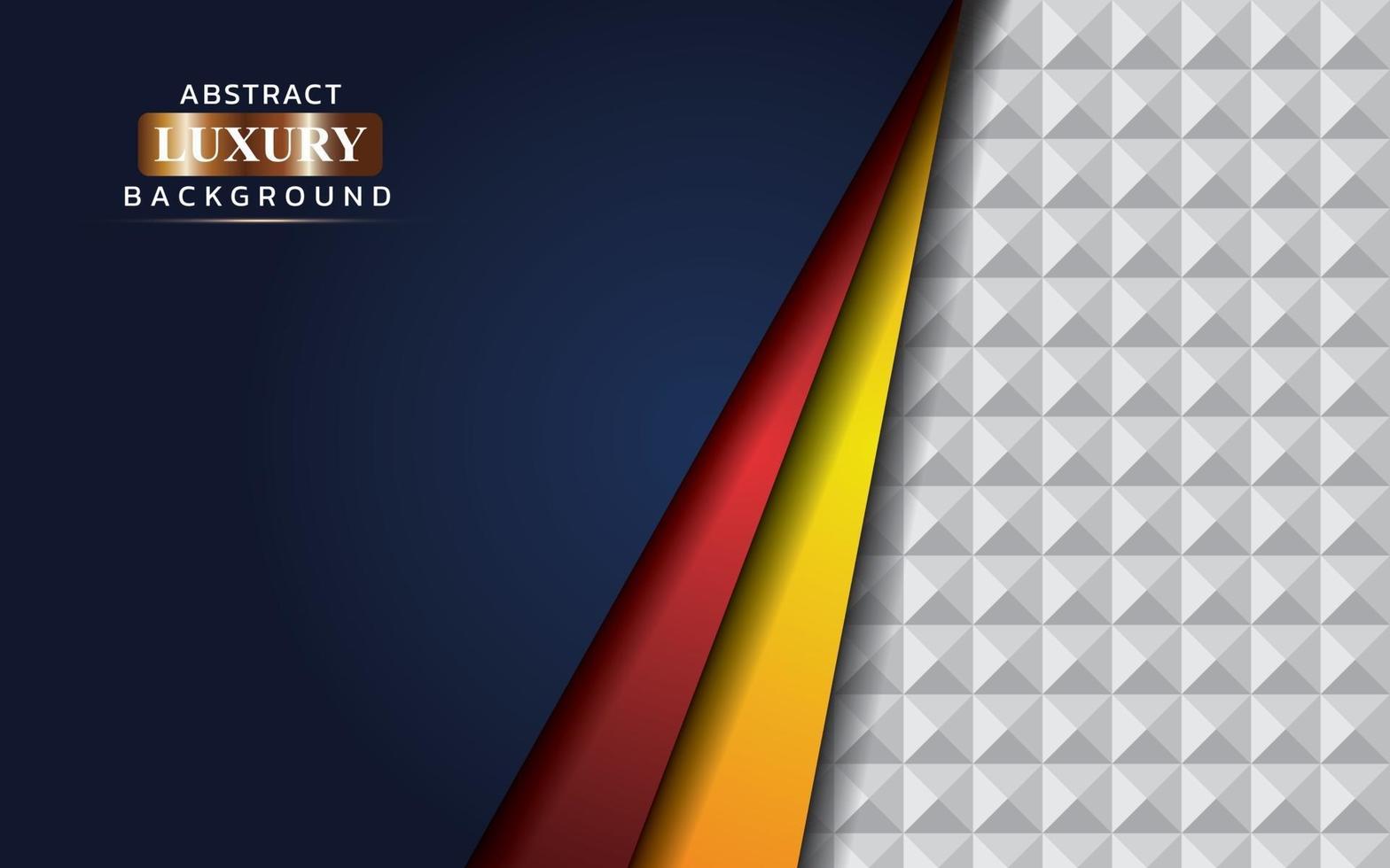 Abstract red blue yellow background with triangle pattern vector