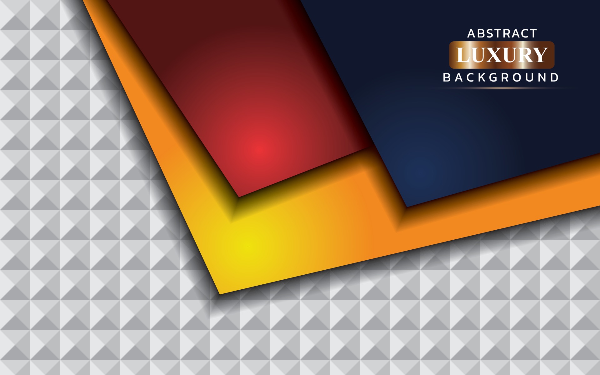 Abstract red blue yellow background with triangle pattern 3194708