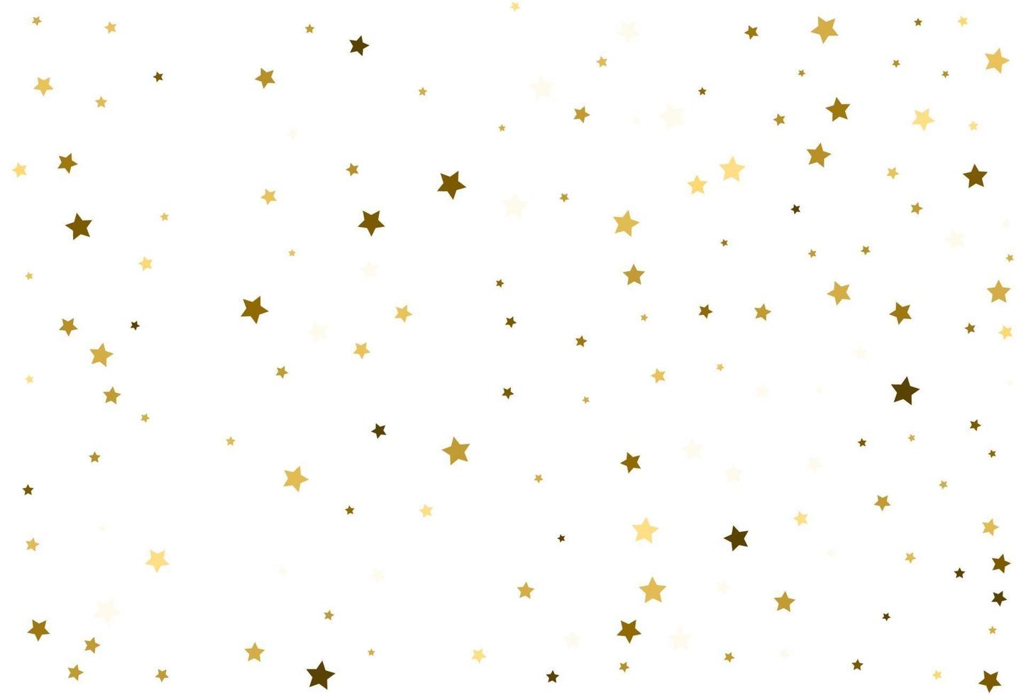 Falling gold stars Golden Confetti celebration vector