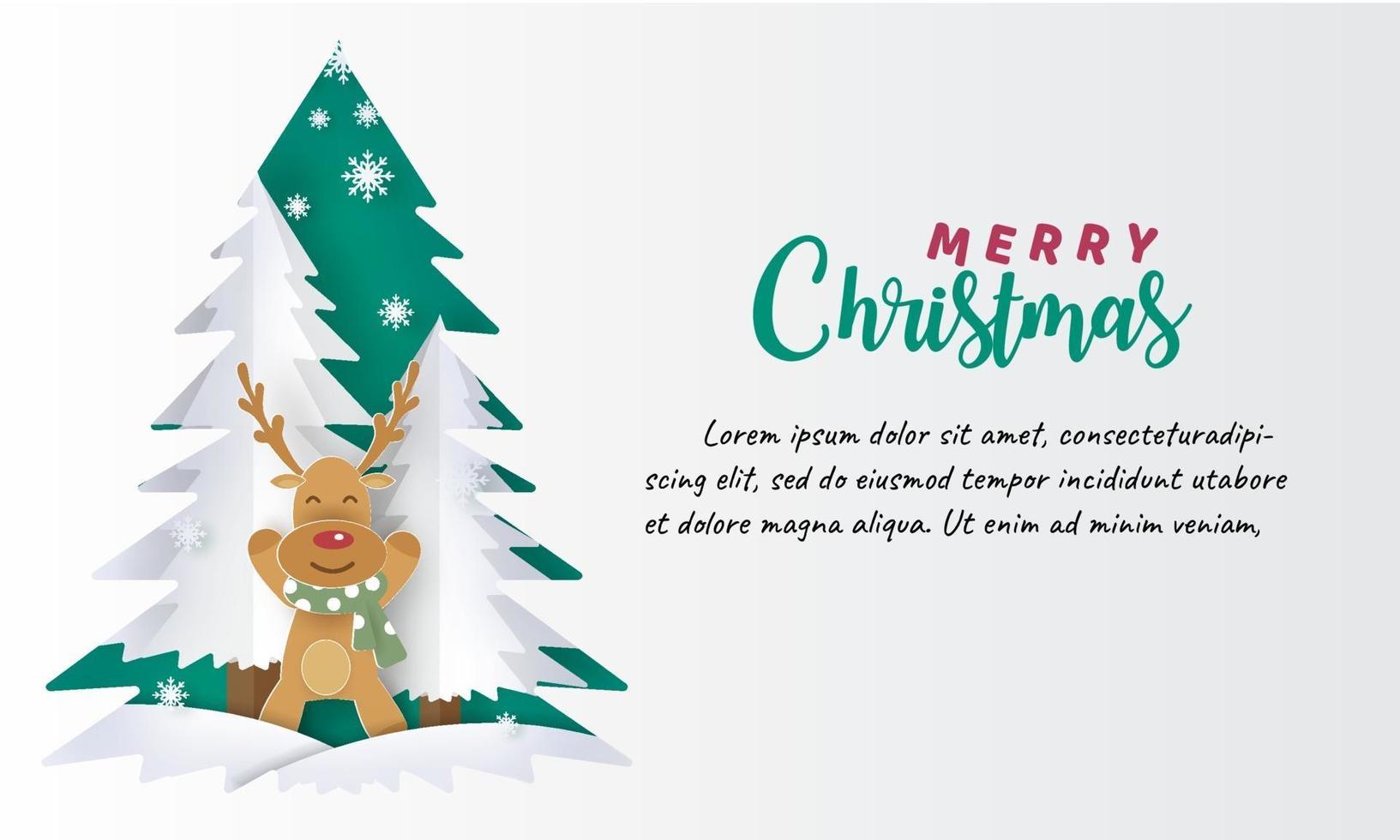 Christmas greeting card. vector