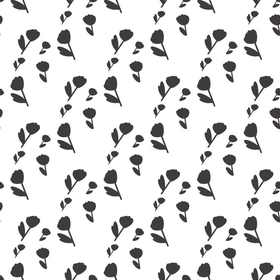 Fashion pattern with flowers seamless, for textile design. Artistic vector