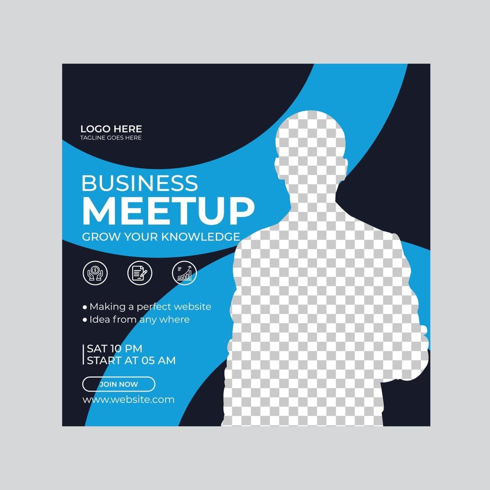 Creative and Modern Social media post template design vector