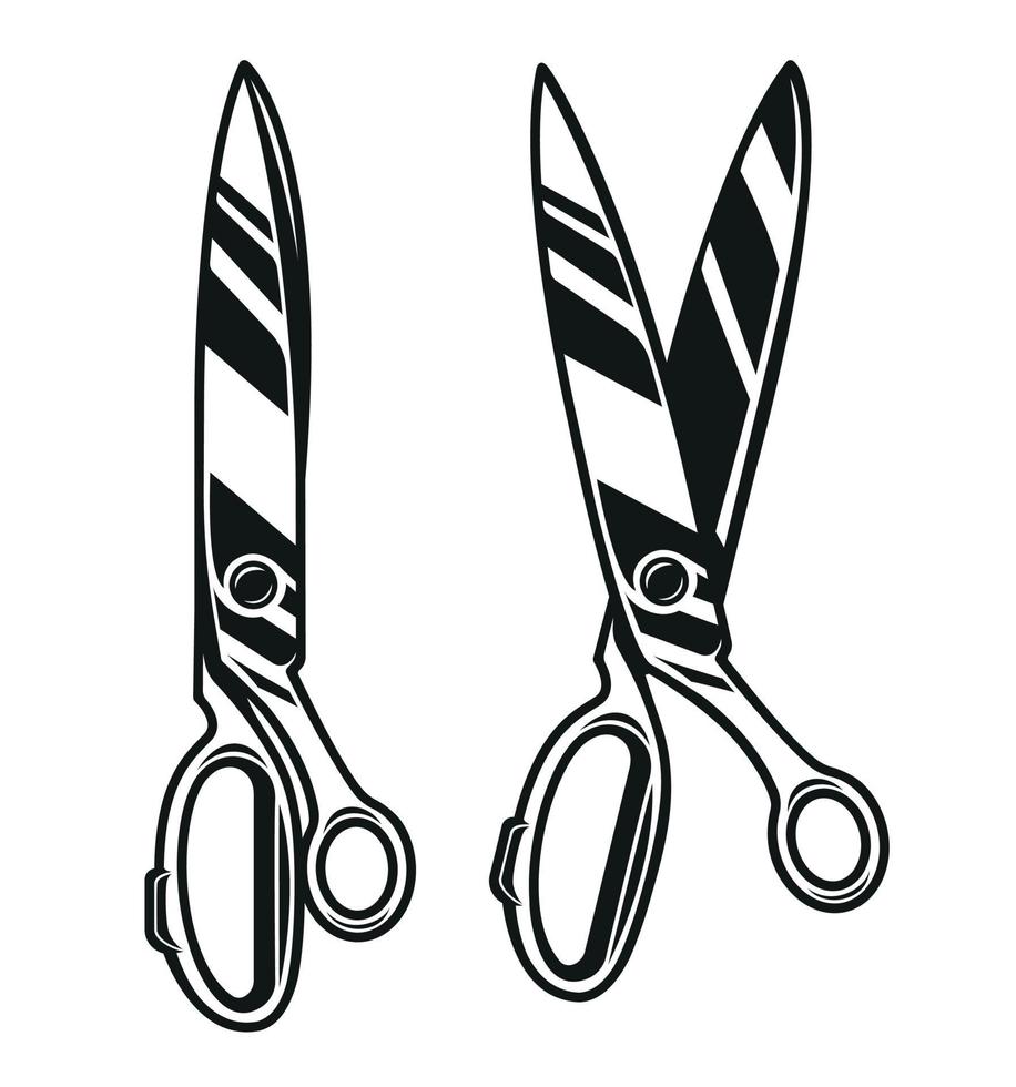 Vector illustration of a tailor scissors