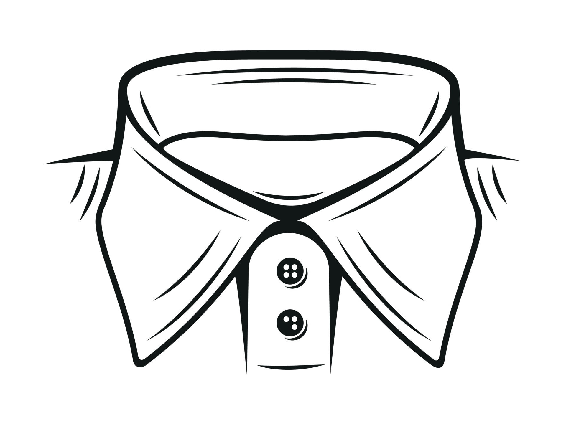 Vector illustration of a collar shirt 3195479 Vector Art at Vecteezy