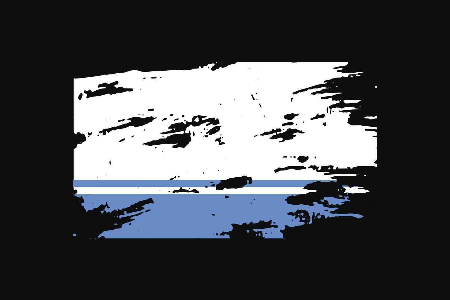 Grunge Style Flag of the Altai Republic. Vector illustration.