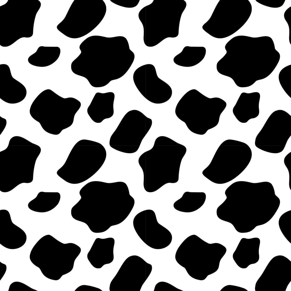 Cow Seamless Pattern Background Vector Illustration