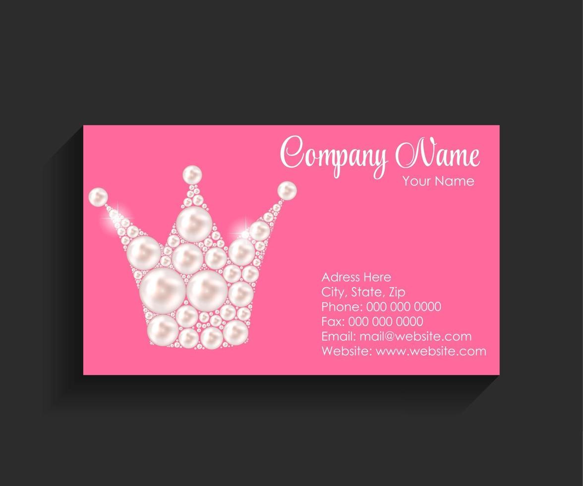 Company Business Card Vector Illustration