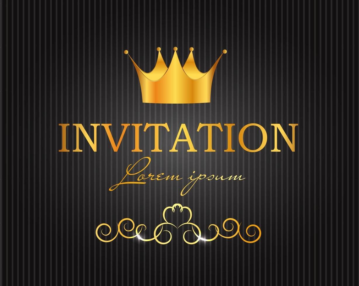 Abstract Background with Crown Vector Illustration