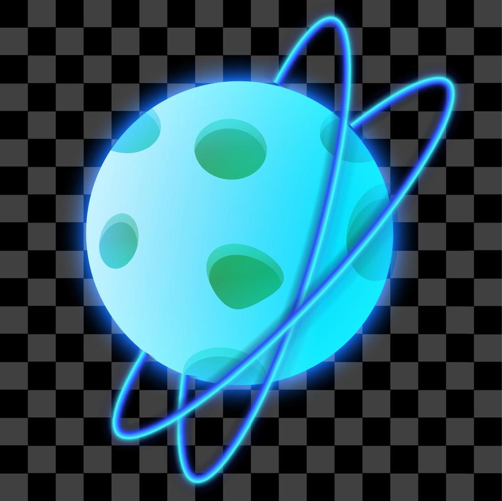 Blue planet isolated illustration eps vector planetary space graphic