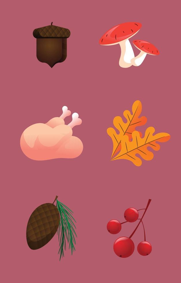 Autumn Icon Set vector