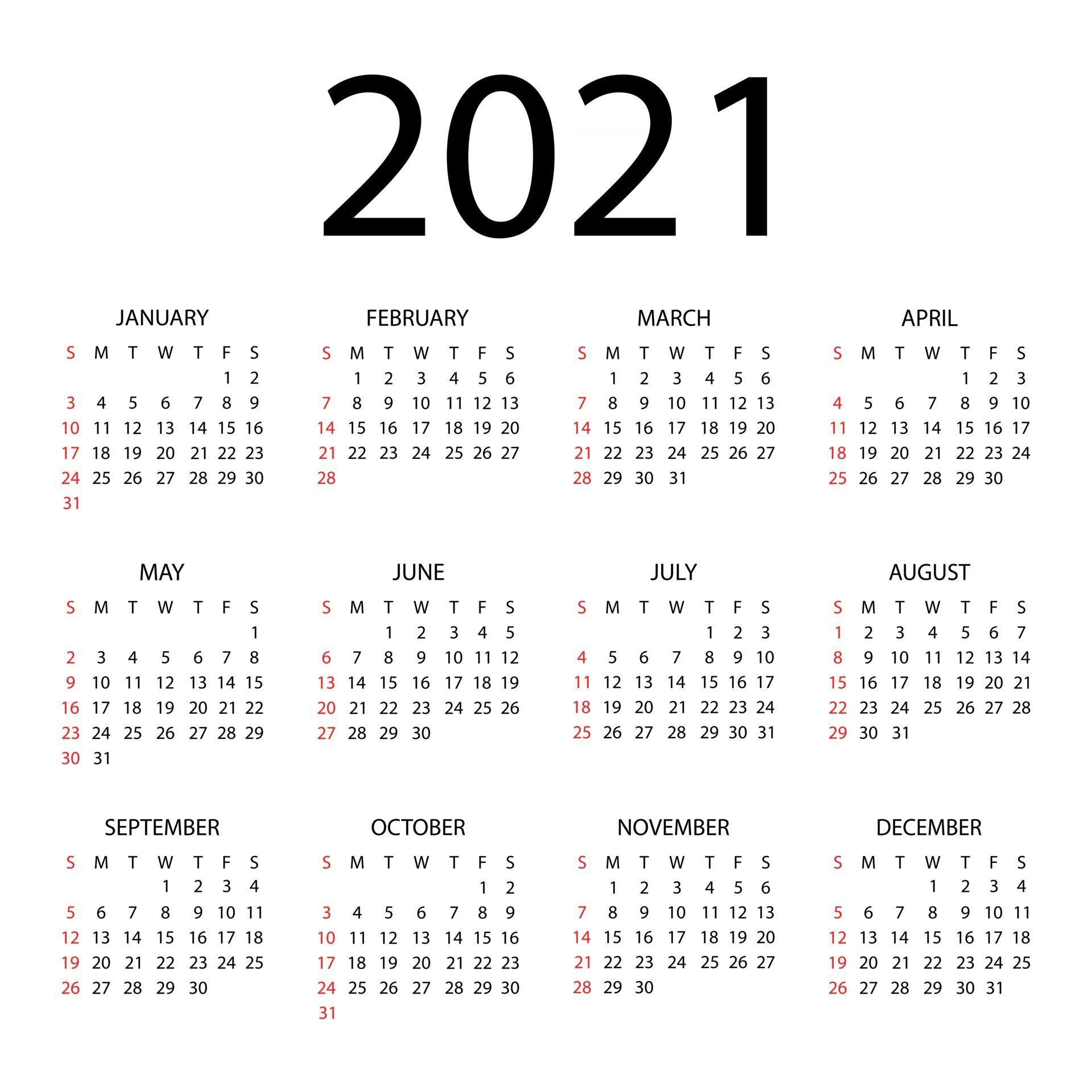 Calendario 2021