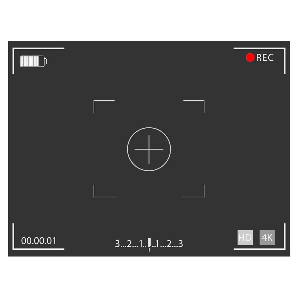 Black Camera frame vector