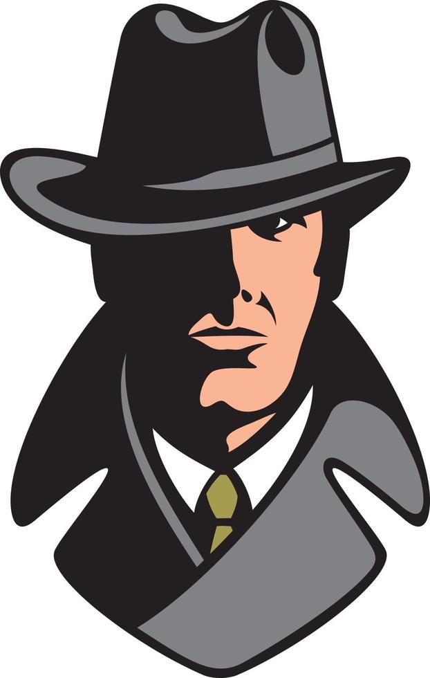 diseño de icono de detective privado vector