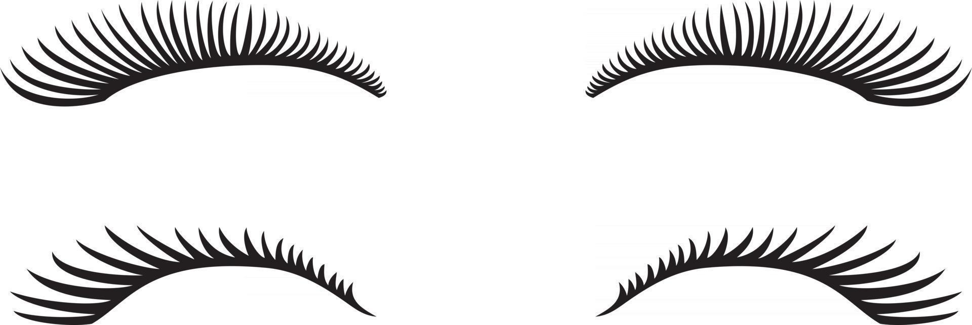 Eyelash Icon Design vector