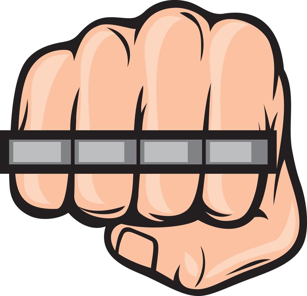 Brass Knuckle Fist vector