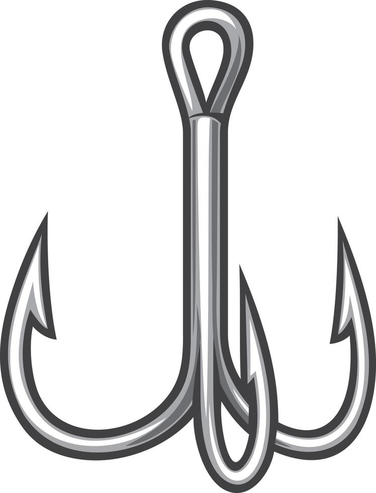 Triple Fishing Hook vector