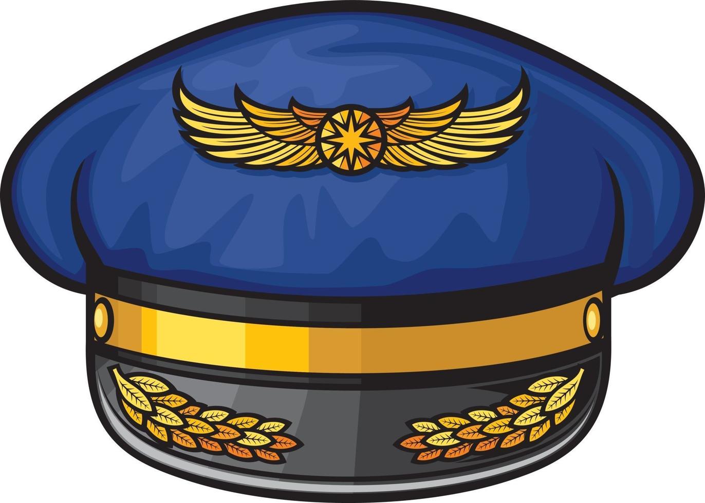 sombrero de pilotos de aerolíneas Vector en Vecteezy