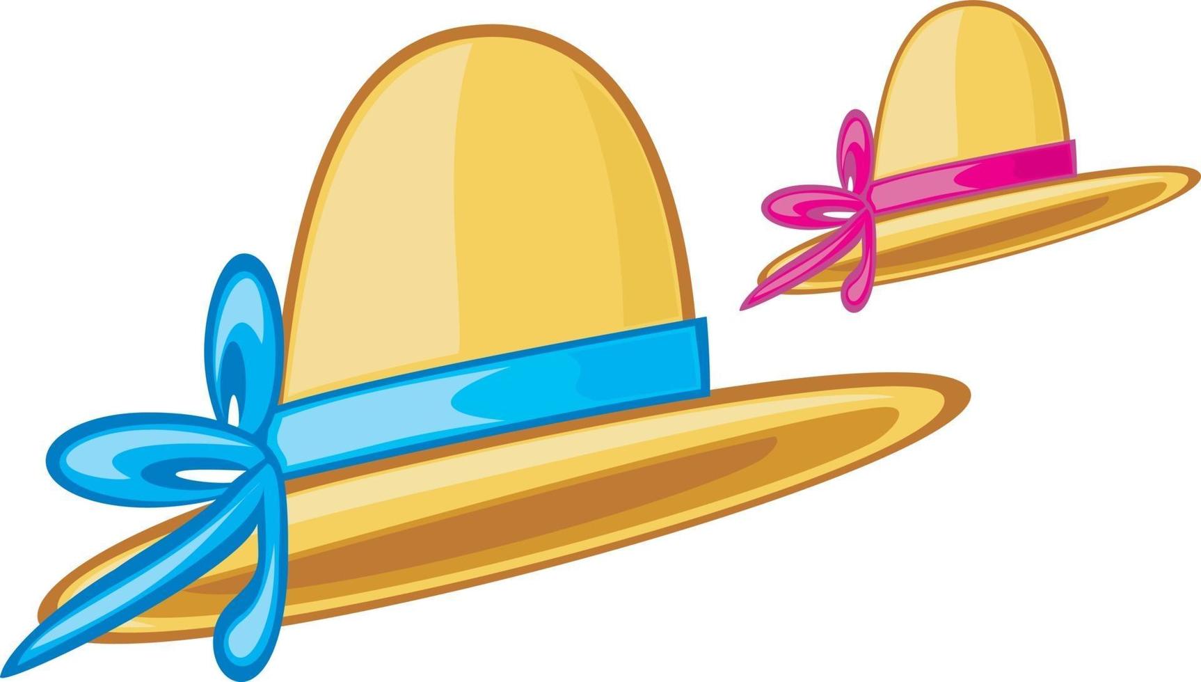 icono de sombrero de mujer vector