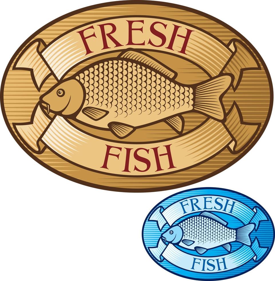 Fresh Fish Label vector