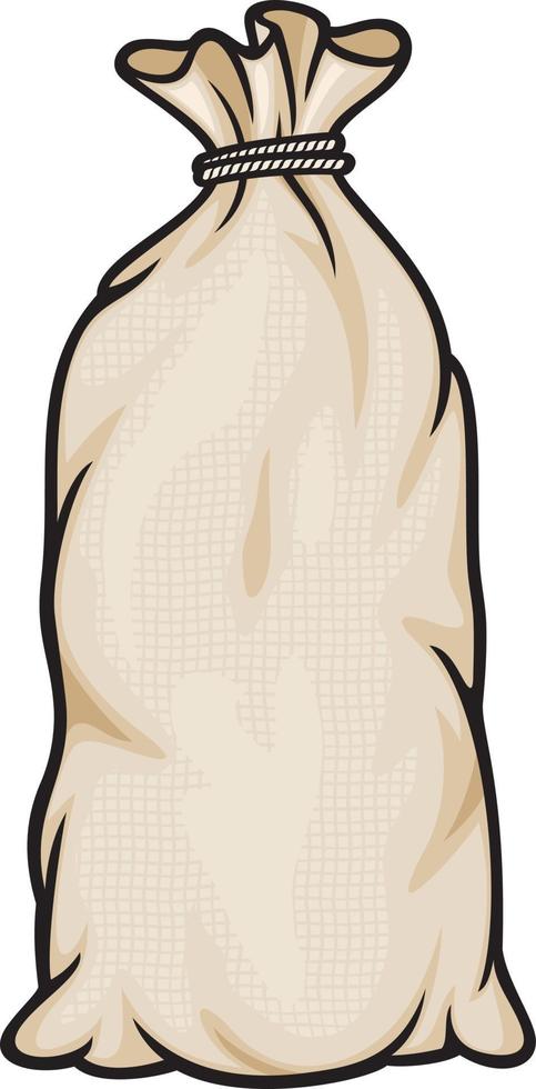Grain in Burlap Sack Bag vector