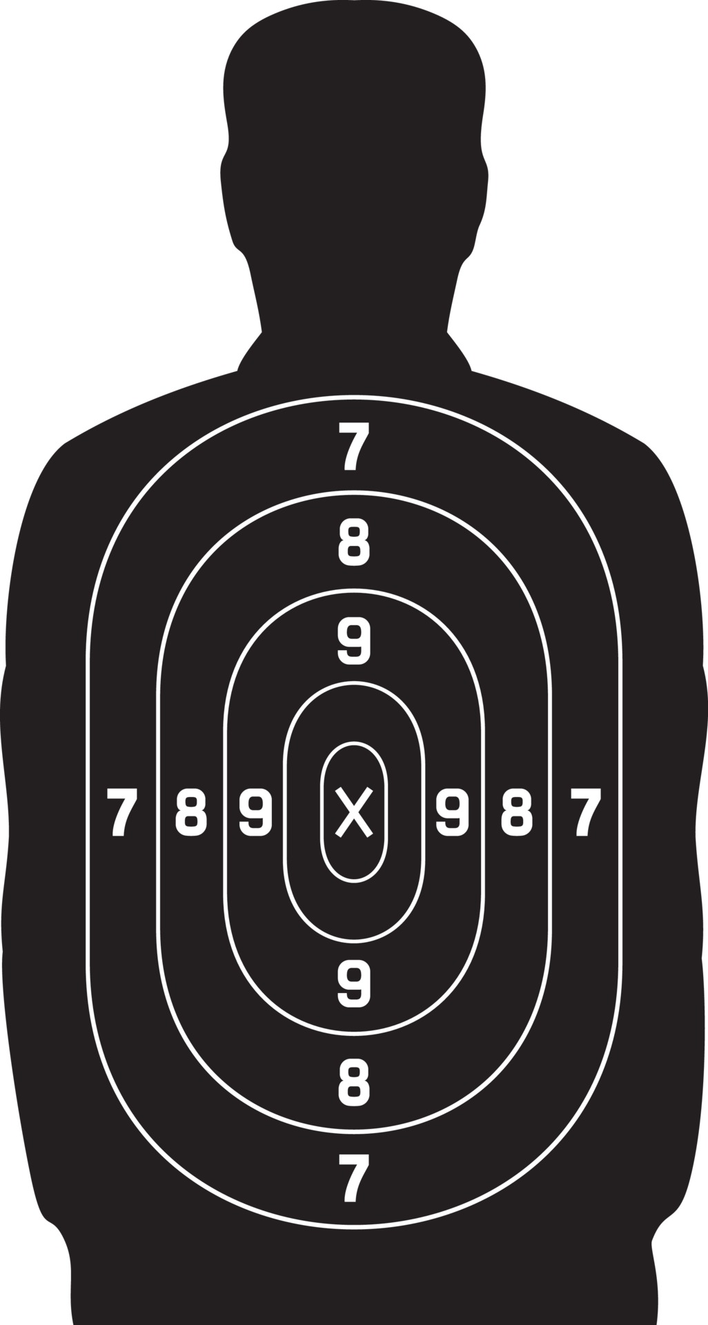 Black Human Target 3195980 Vector Art at Vecteezy