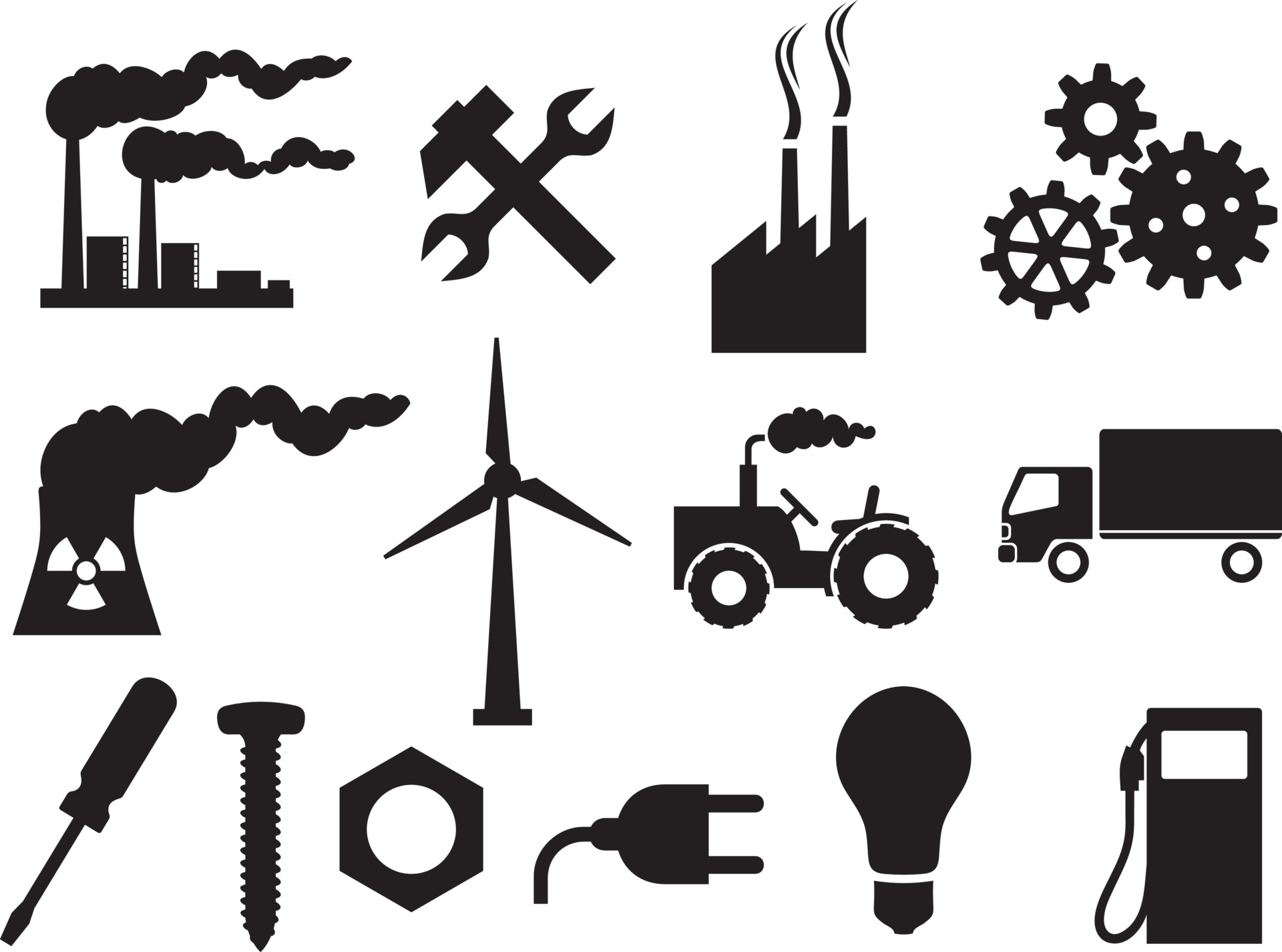 знаки для видов промышленности. условные обозначения отраслей промышленности. промышленные значки. символ промышленности. промышленность значок.