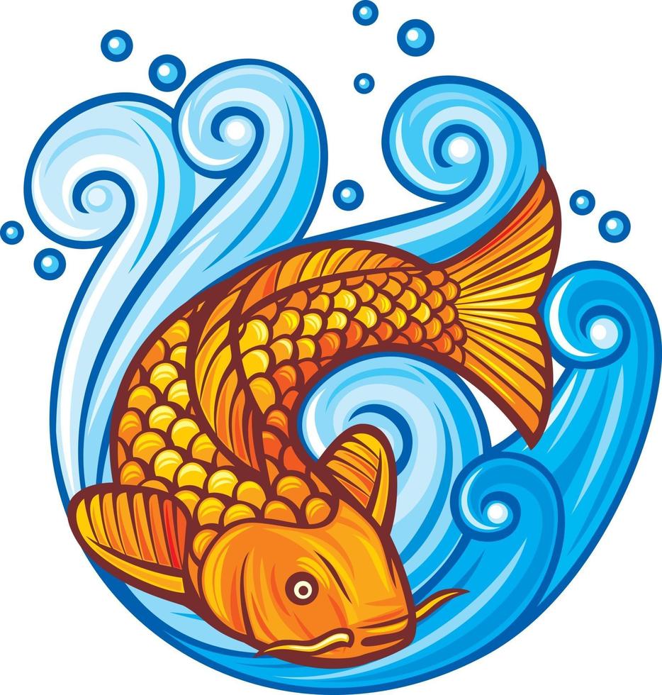 Koi Carp Fish vector