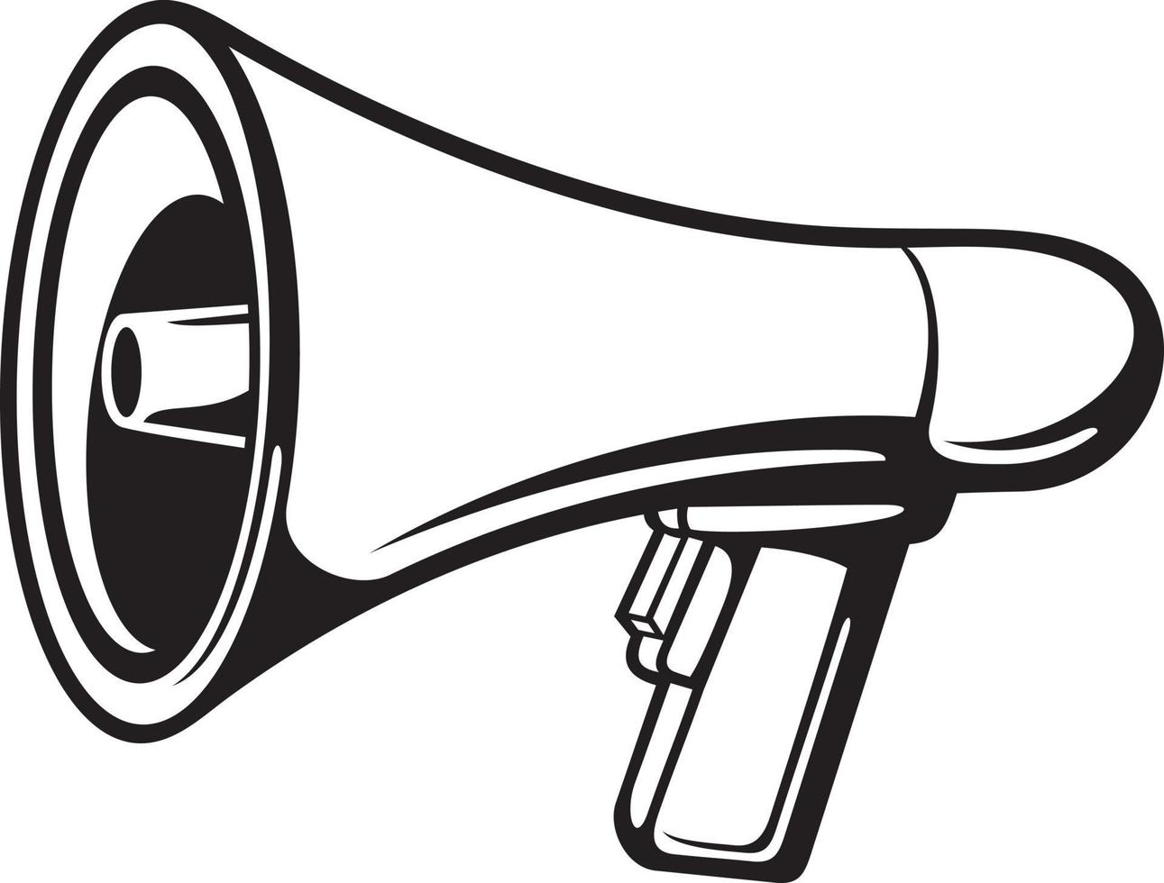 Megaphone or Bullhorn vector