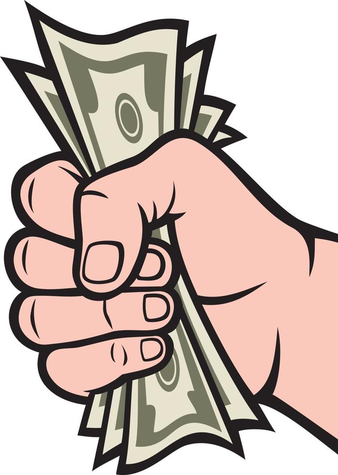Money in Hand vector