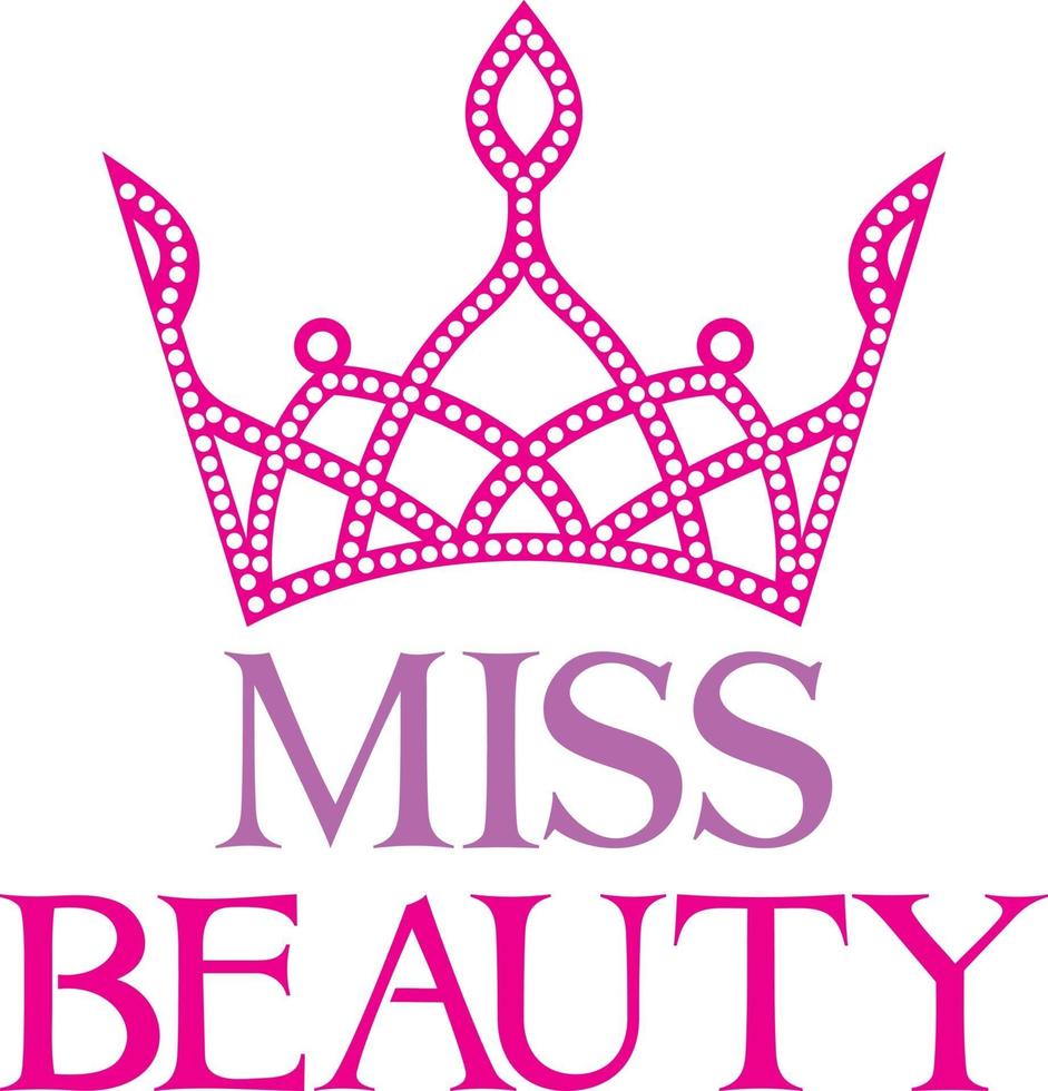 Miss Beauty Symbol vector